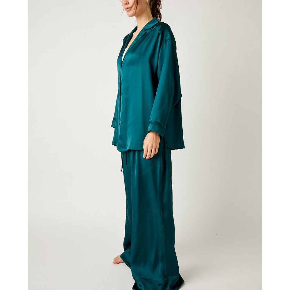 Free People Teal Pajama Set - Picture 2 of 7